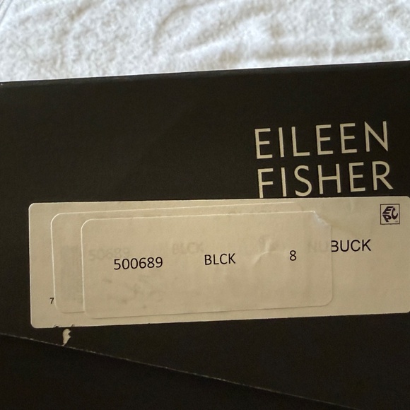 Eileen Fisher espadrille nubuck leather sandals, black, size 8 - Picture 13 of 13